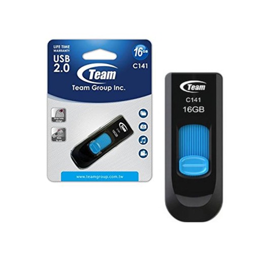 PENDRIVE TEAM GROUP C141 16GB USB 2.0 PRETO PENDRIVE TEAM GROUP C141 16GB USB 2.0 PRETO